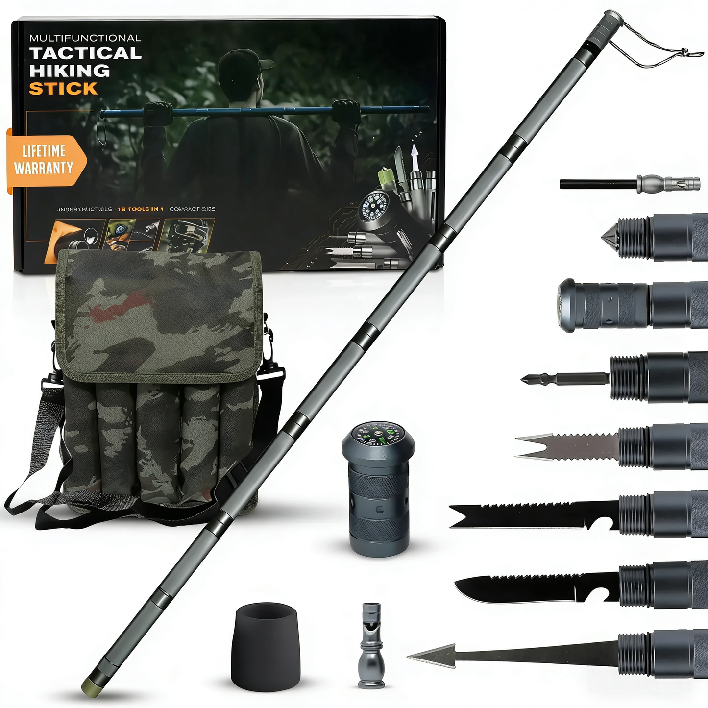👉 All-in-One Tactical Survival Stick for Outdoor & Emergency Use
