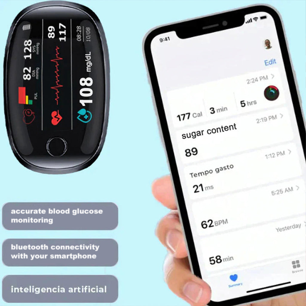 🔥Final 1 Hours : Only Limited Stock Left🏆TIWORLD™ Non-Invasive Blood Glucose Meter 99.9% Accuracy （Mayo Clinic Recommended）