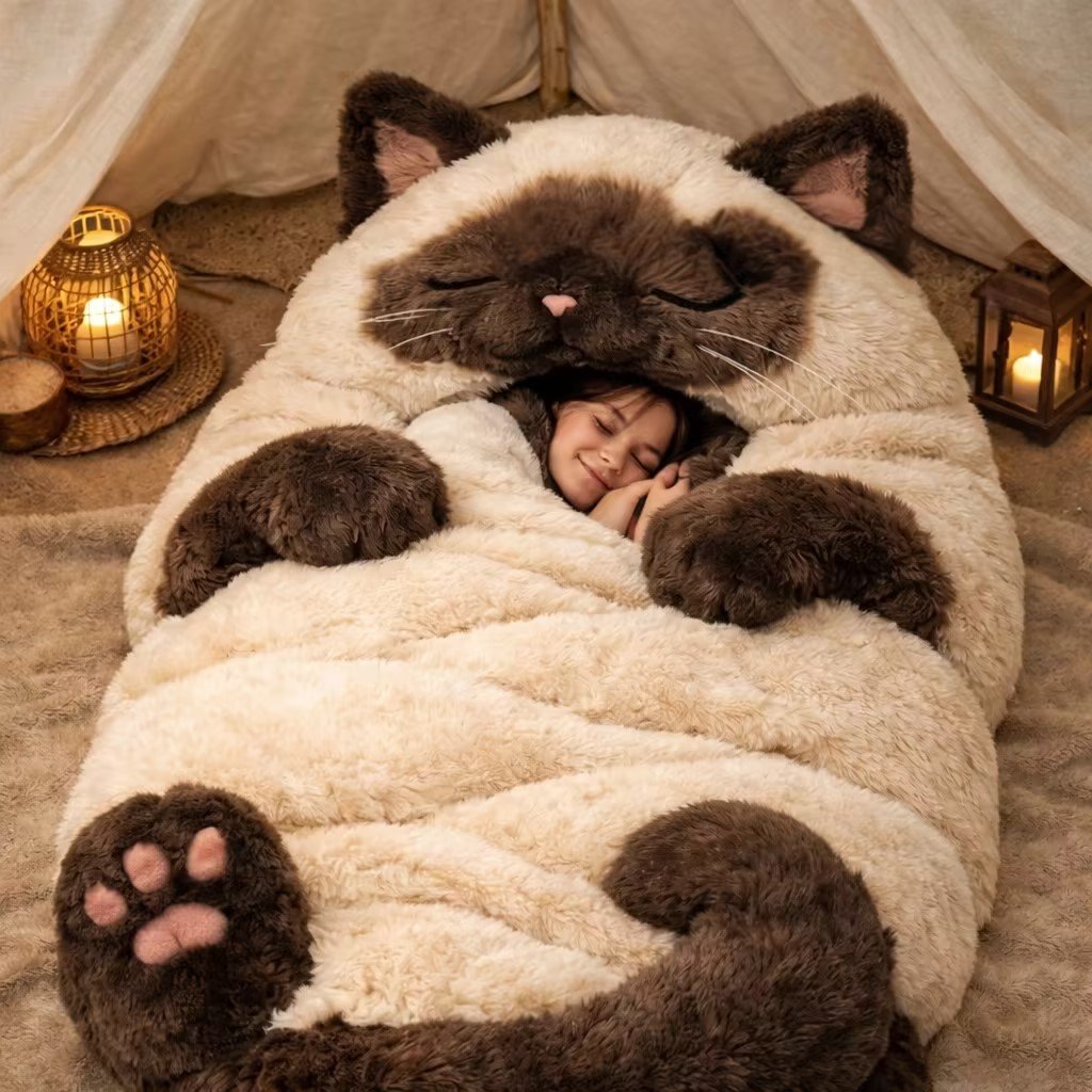 ⏰Free Shipping Today Only⏰🐱 Fluffy cat sleeping bagy💤