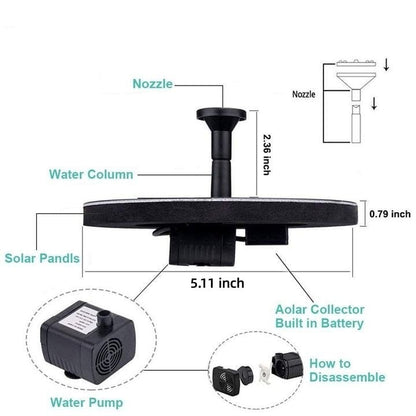 💥Solar Powered Water Fountain