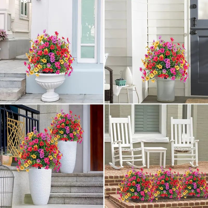 49% OFF TODAY ONLY 🎉🎉- Artificial Flowers for Outdoor Indoor Garden Home Decoration