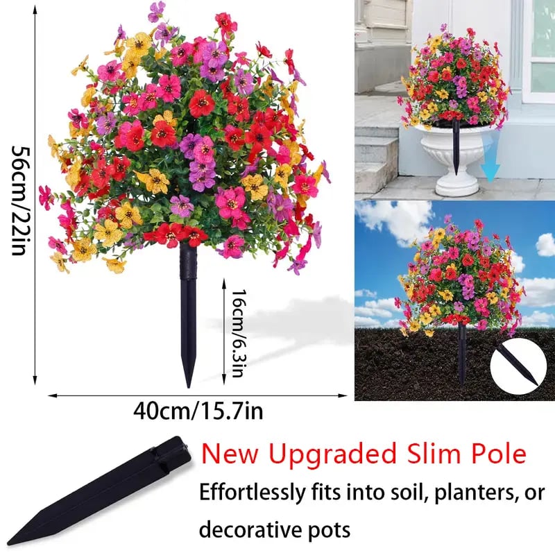 49% OFF TODAY ONLY 🎉🎉- Artificial Flowers for Outdoor Indoor Garden Home Decoration
