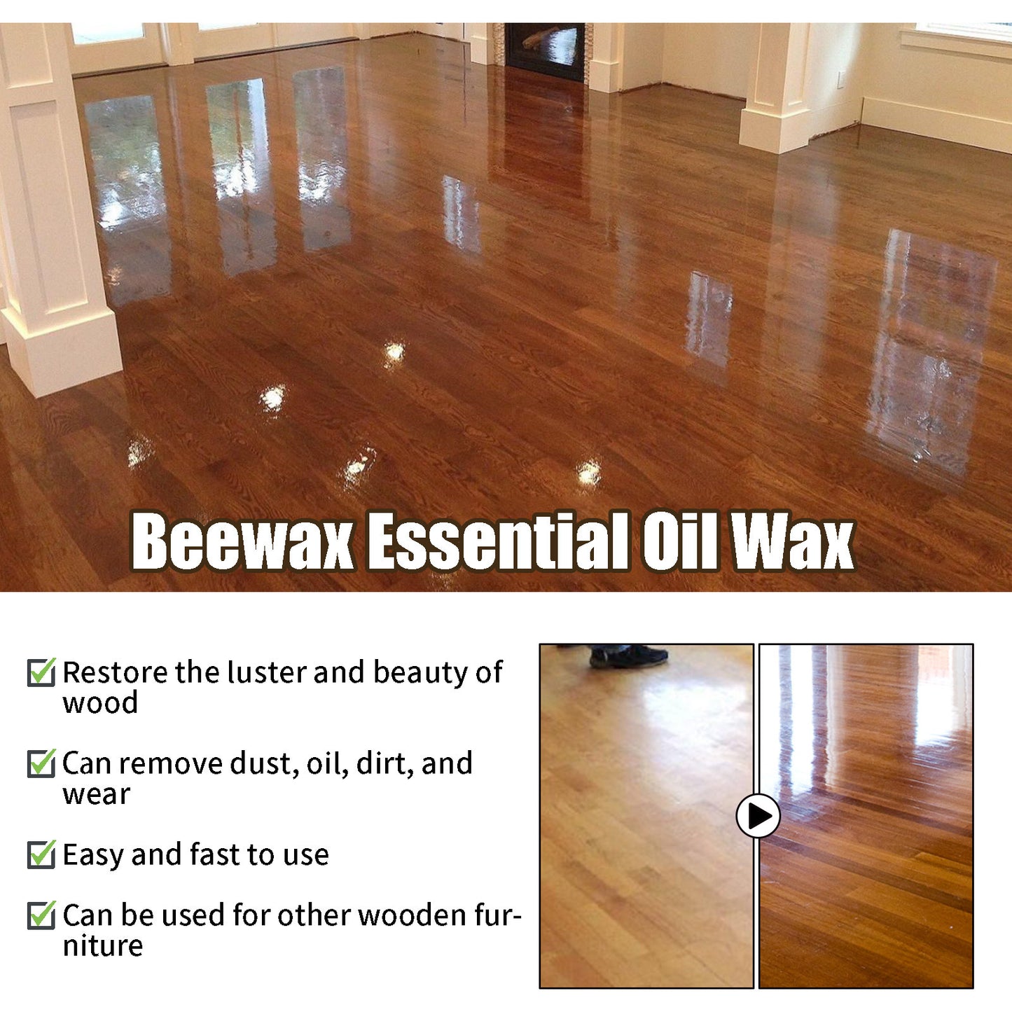 🔥Natural Beeswax Wood Polish Spray