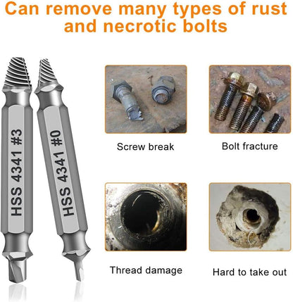 🛠️ Stripped Broken Screw Remover, 🔩6 Counts Set Easy Out Bolt Extractor
