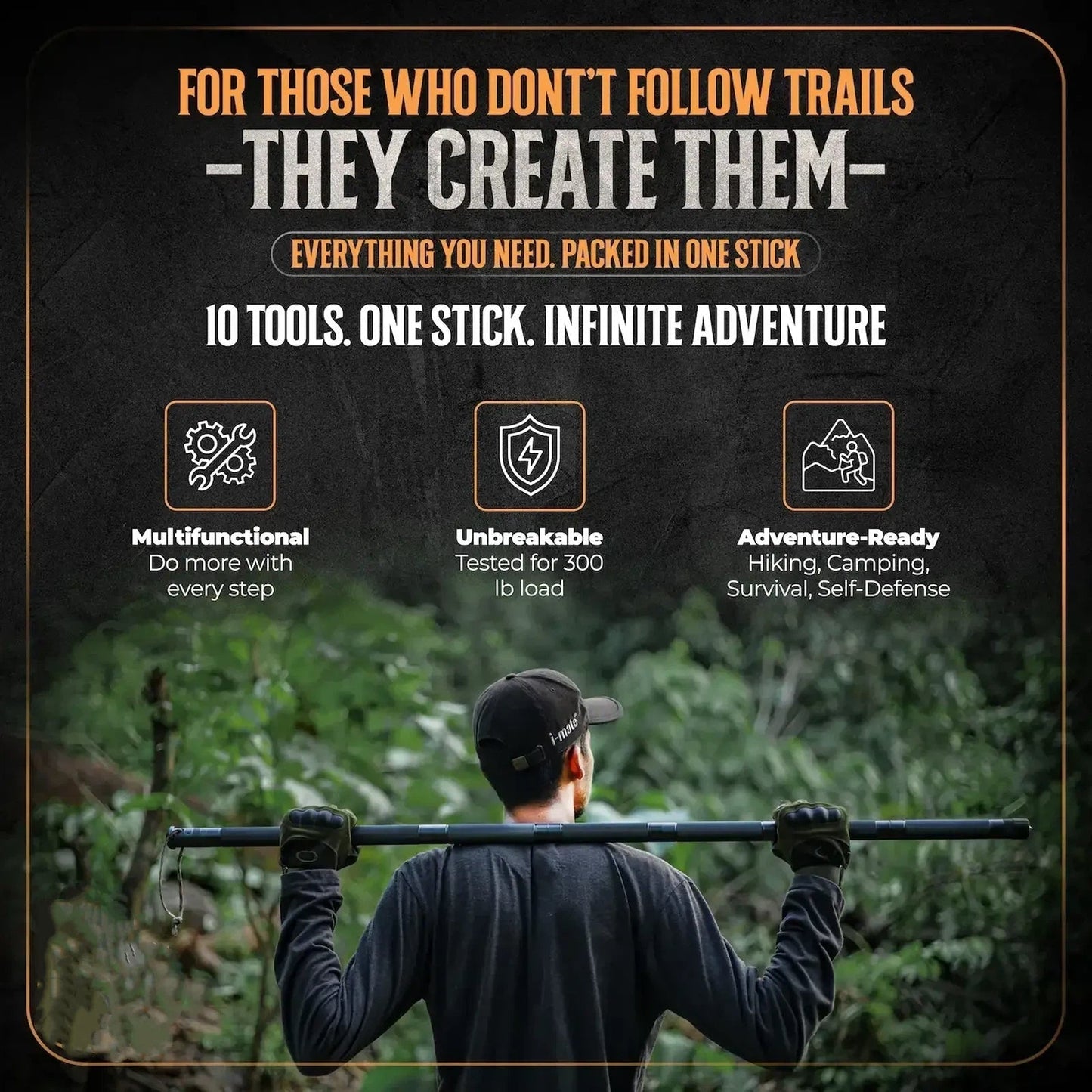 👉 All-in-One Tactical Survival Stick for Outdoor & Emergency Use