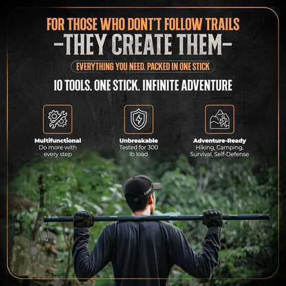 👉 All-in-One Tactical Survival Stick for Outdoor & Emergency Use